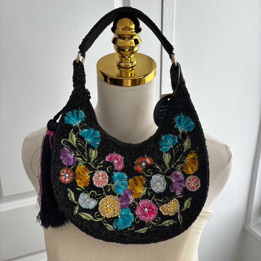 HAND BEADED BAG Made in India
